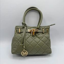 Badgley Mischka Sage Green Crossbody Satchel