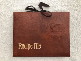 Expandable Recipe File Folder Organizer With Dividers
