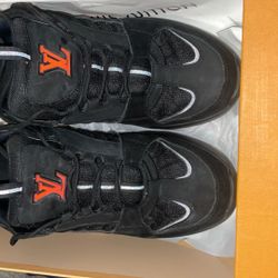 Louis Vuitton x Lucien Clarke A View Sneakers Black/Orange Size 12 w/ Box