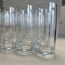 6 Tall Water Glasses