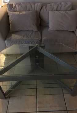 Couch and tv stand