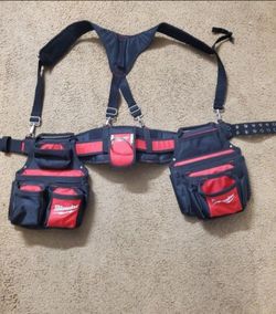 Brand New Milwaukee Multi-Purpose Work Tool Belt Suspenders Suspension Rig Gift Carpenter Roofer Roofing Framer Electrical Electrician Handyman HANDY