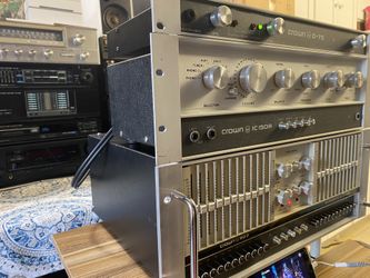 Crown D-75 Amplifier/ Crown IC-150 A/ Crown EQ2 11 Band Graphic EQ