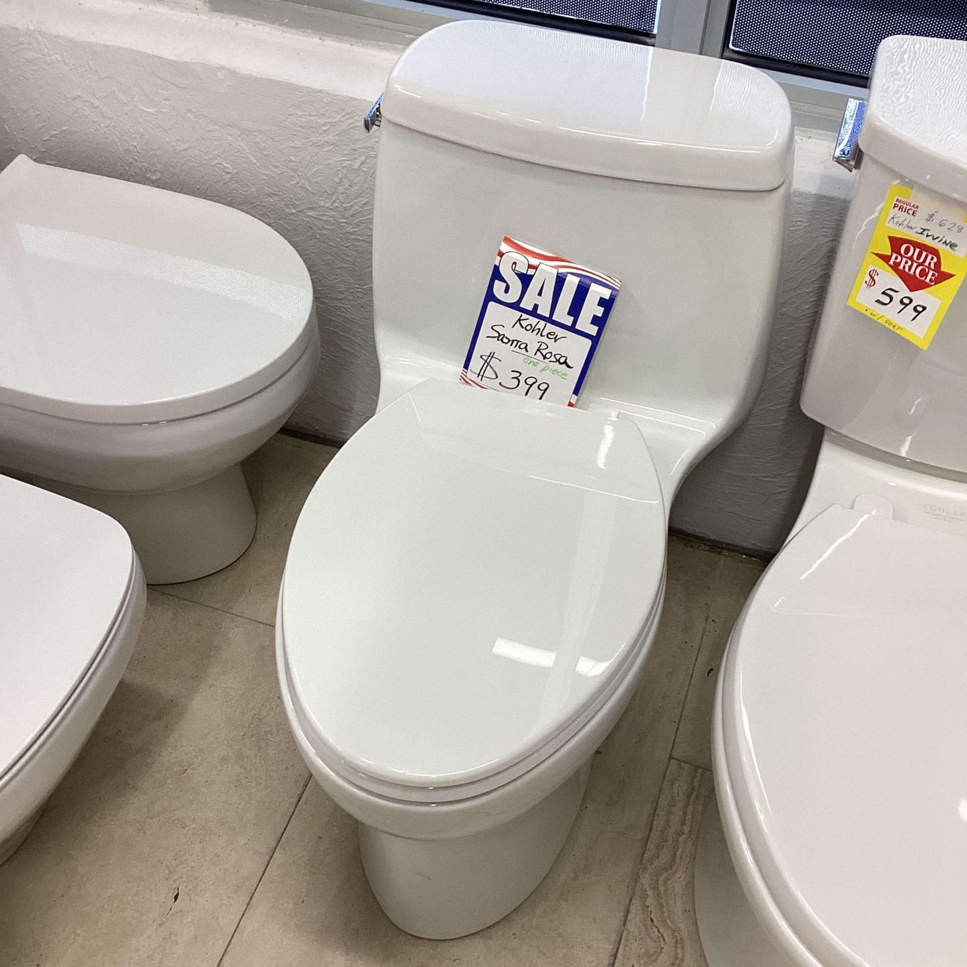 Brand New One Piece Kohler Toilet White Available For Pick Up 