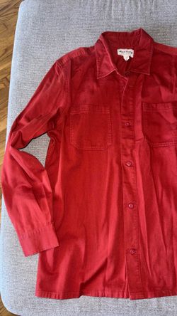 Gap Work-Force Red Long Sleeve Button Down Shirt