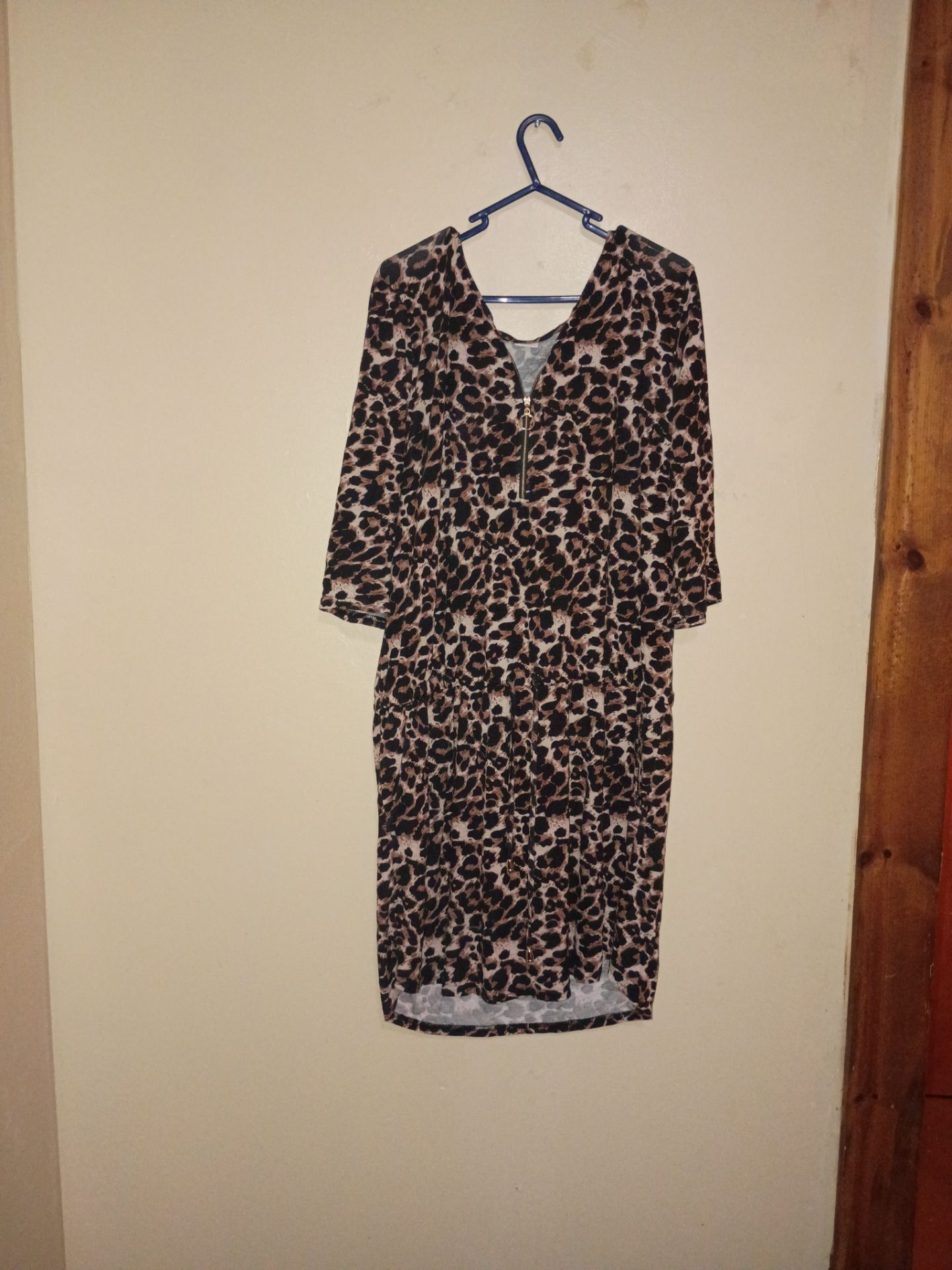 leopard dress with pockets