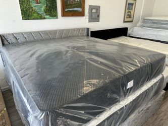 New 12” Xtra Firm King Hybrid CoolGel Mattress - $0 Down, Flexible Payments 