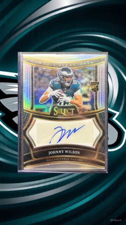 2024 Johnny Wilson Prizm Select Silver Rookie Signatures Autograph /399 – Eagles