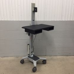 Rolling TV Cart with Audio Cables
