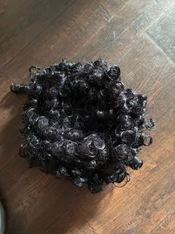Black Curly Hair Bun Hairpiece