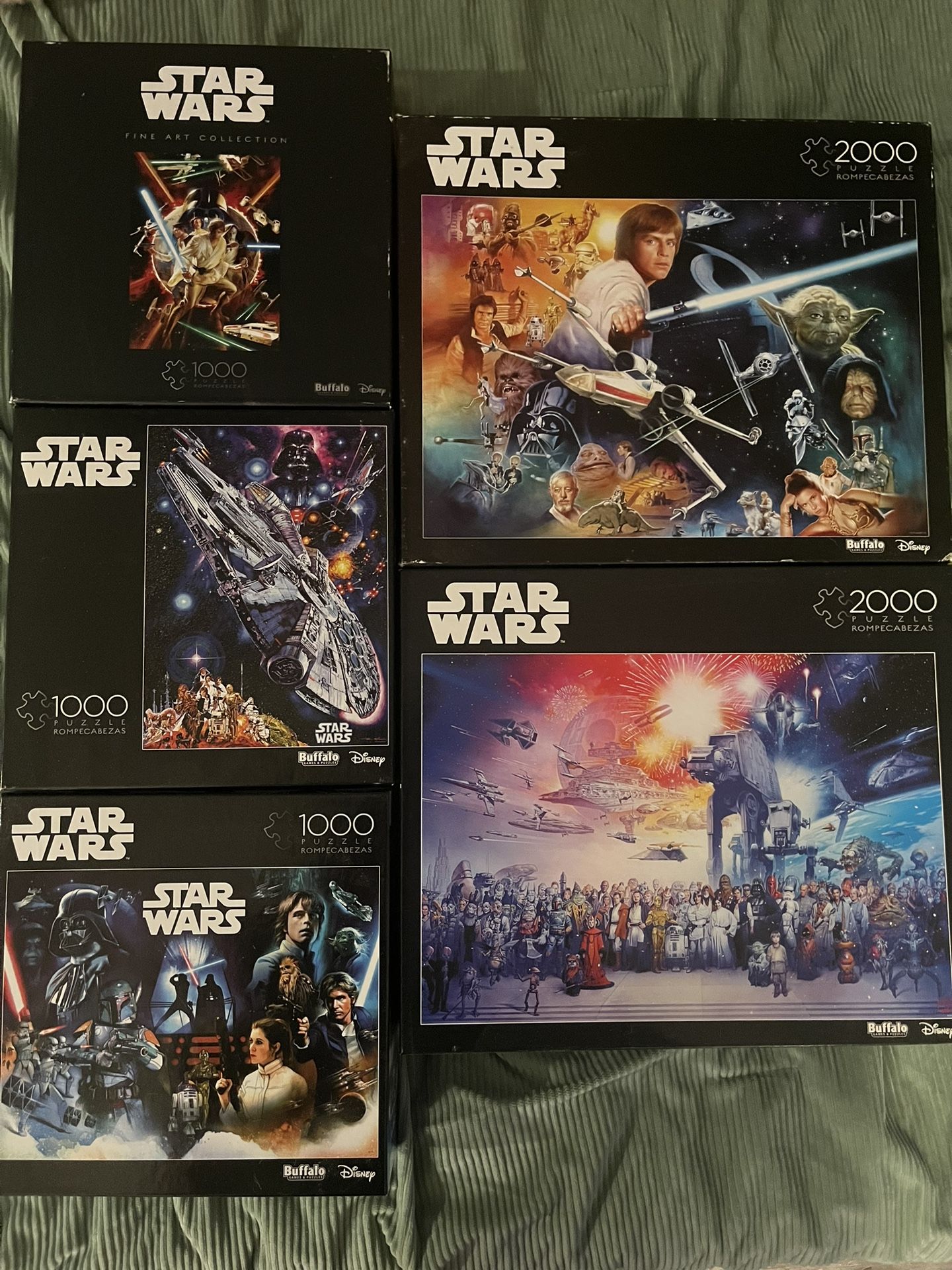 Buffalo Games Jigsaw Puzzles - Star Wars, 1000 - 2000 Piece - 5 Puzzles Together