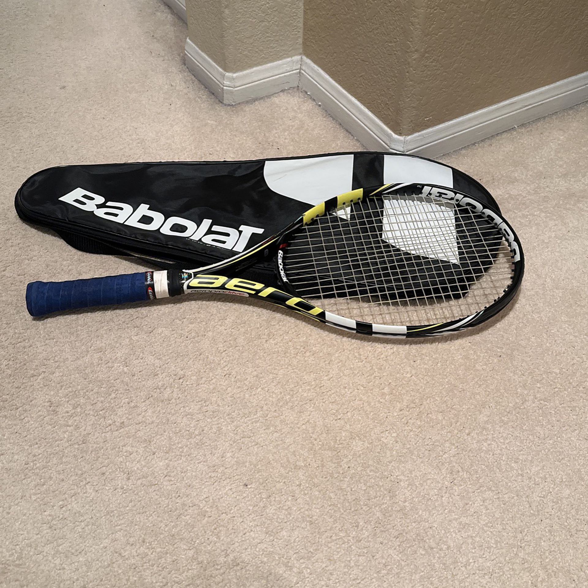 Babolat Aeropro Drive Tennis Racket.  Used But In Very Good Condition