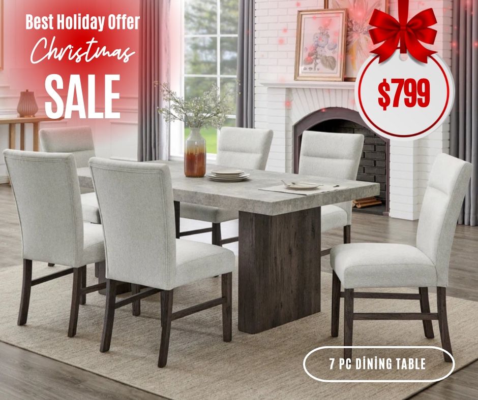 7 Pc Dining Table 