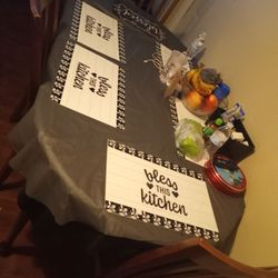 Table And 4 Chairs Taking Offer