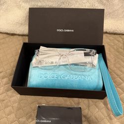 New Dolce & Gabbana Clear Unisex Glasses