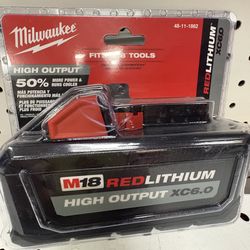 Milwaukee new 6ah battery high output