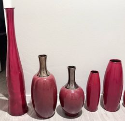 Red Vases