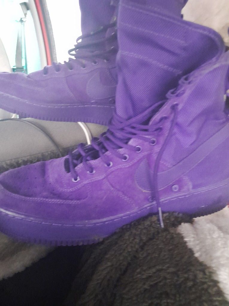 Nike Air Force One Court Purple Size 12