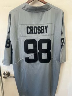 Maxx Crosby #98 Las Vegas Raiders Silver Jersey Vapor Limited Edition Size XXL