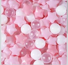New in box Star Ball Pit Balls for Toddlers -50 100 200 Count Star Balls Different Shapes, Non-Toxic Plastic Balls for Safe Play, Boys Girls Festival 