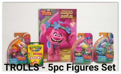TROLLS - 5pc Figures Set