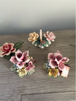 Capodimonte Porcelain flowers