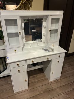 White vanity