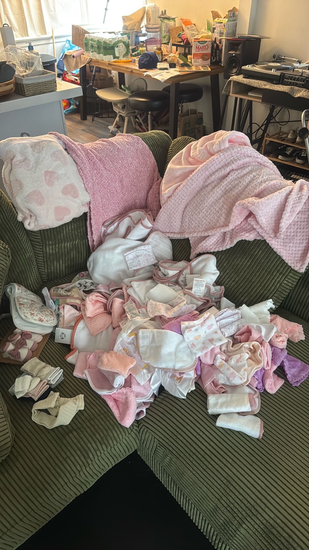 Baby Blanket. Wash Clothes. Socks.