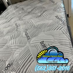 Queen Bamboo Mattress and Boxspring 