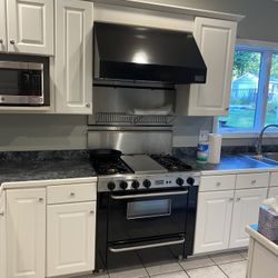 Gas Oven Range With Hood