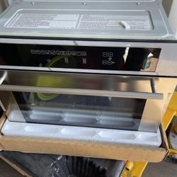 24 in. Single Electric Wall Oven with Speed Cook and Convection in Stainless Steel