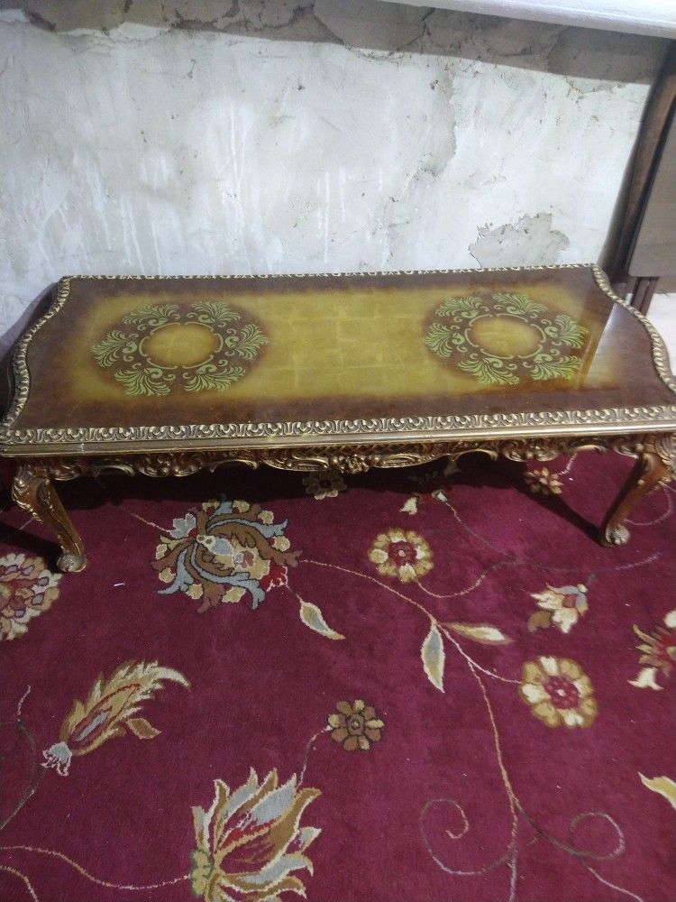 Antique French Gold Table