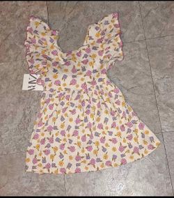 Zara baby girl floral print dress new