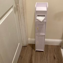 White Bathroom Storage Cabinet!! Mueble Blanco Para Baño 