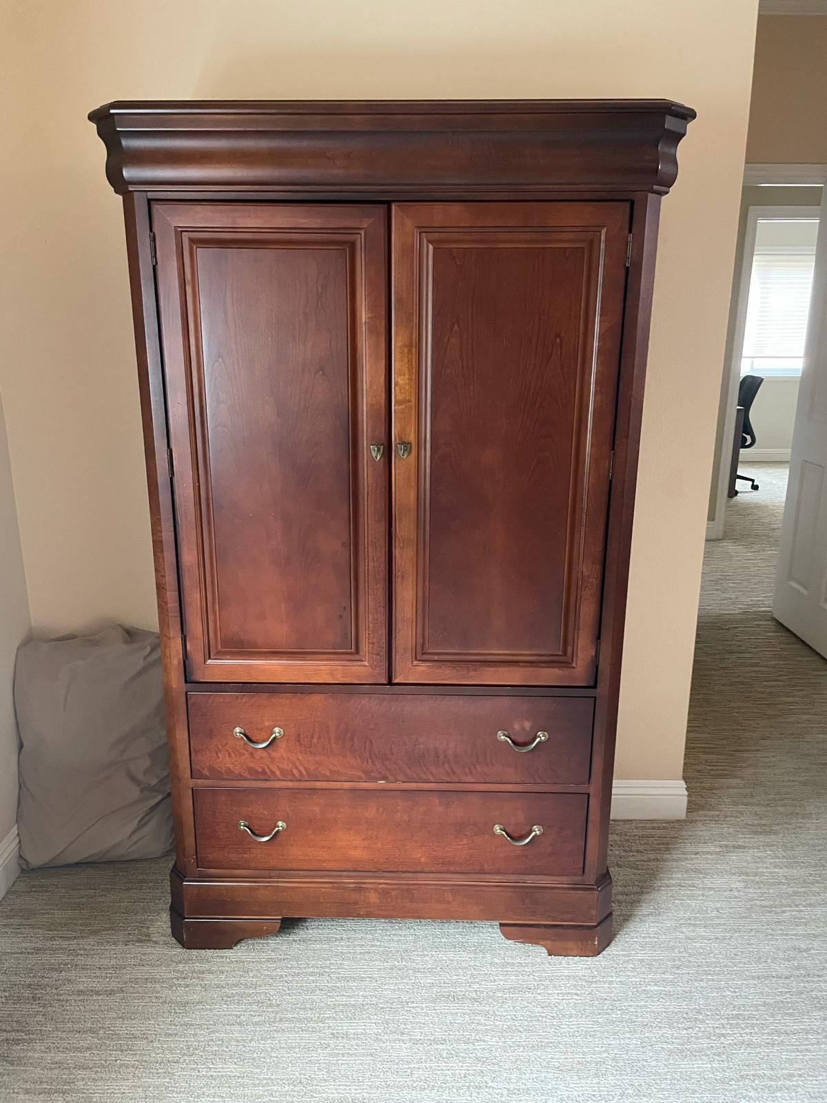 Armoire and Free Queen Headboard