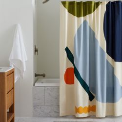 West Elm Balanced Shapes Shower Curtain