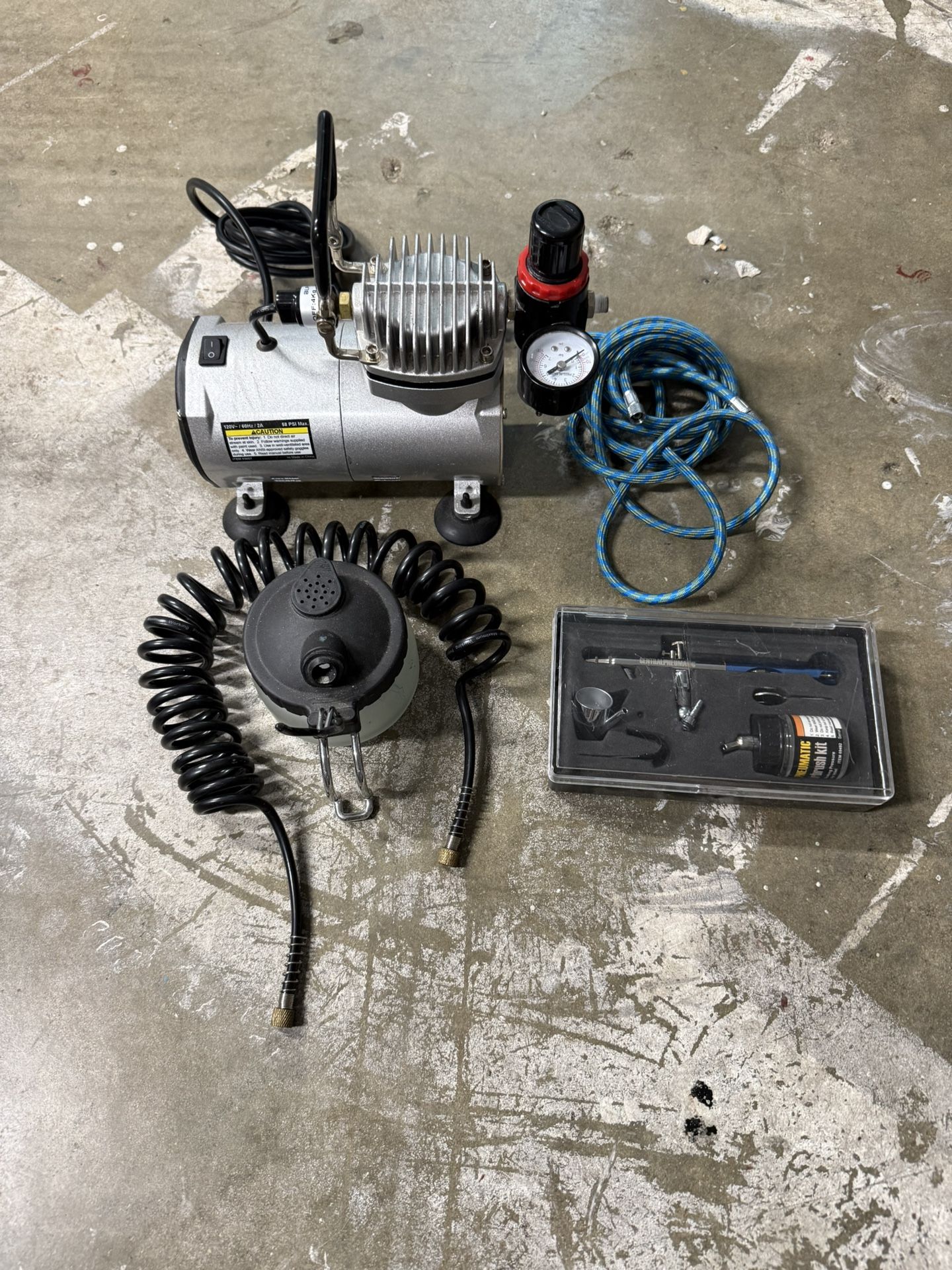 Harbor Freight Airbrush Setup
