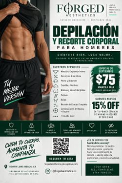 DEPILACIÓN, WAXING Y RECORTE CORPORAL PARA HOMBRES – NORTH LONG BEACH