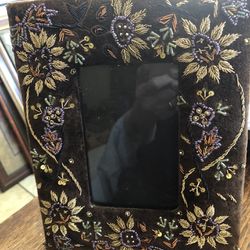 Vintage Beaded Picture Frame