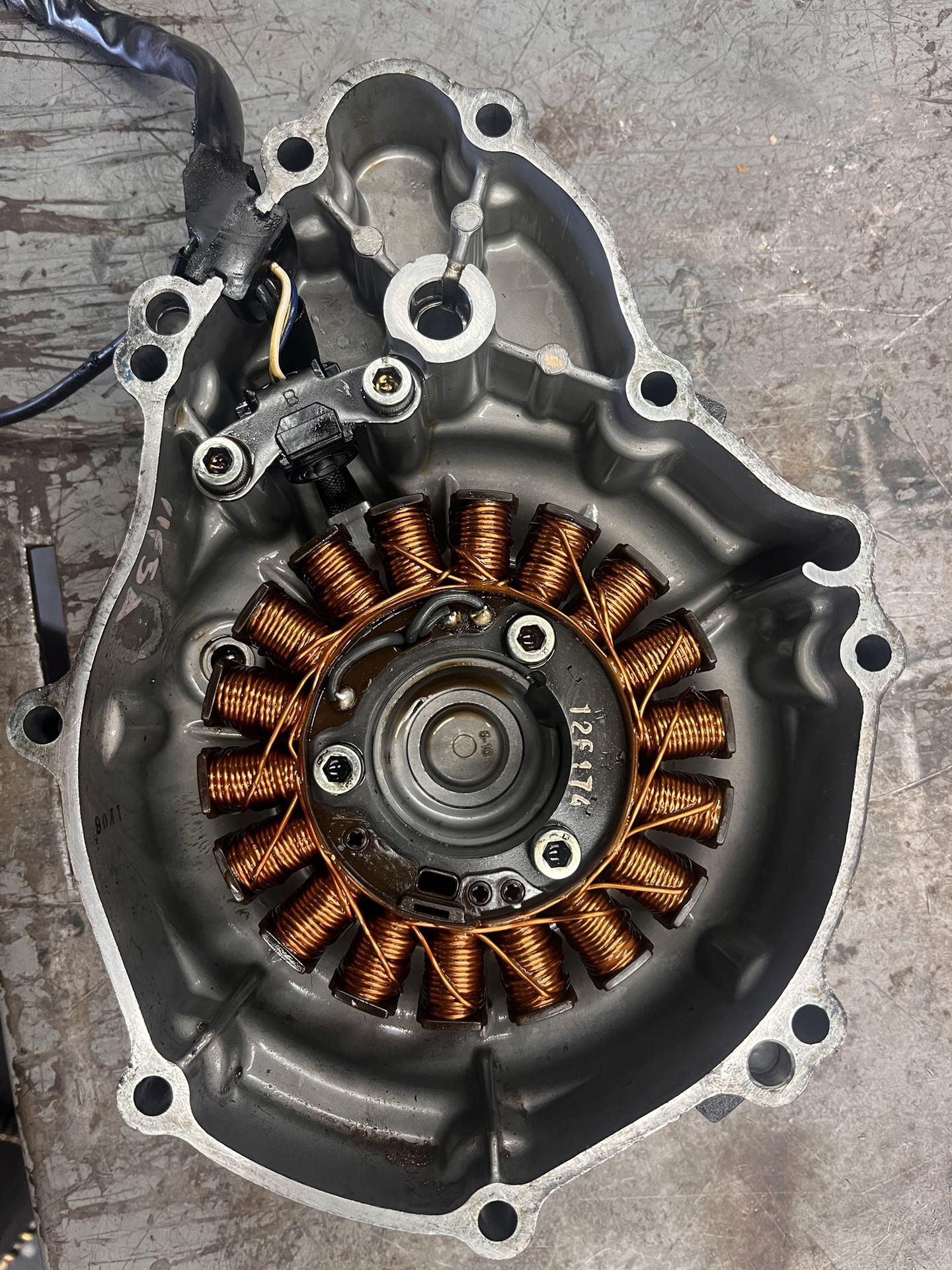 CBR250 Stator and stator cover 2012 Honda 11341.KYJ.900, 11341.KYJ.901