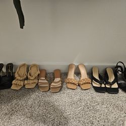 Size 6 Womans, Six Pairs Of Heels