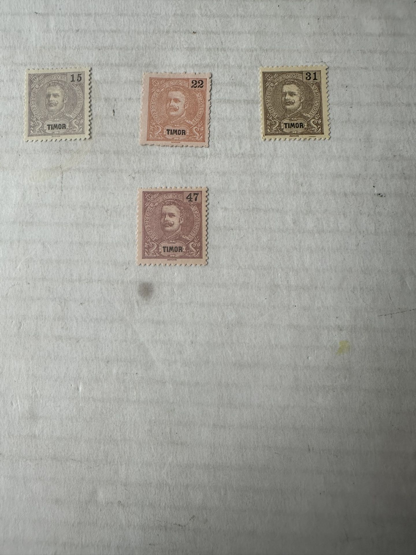 Timor Portuguese Colony Group Of 4 Stamps Mint Hinged 