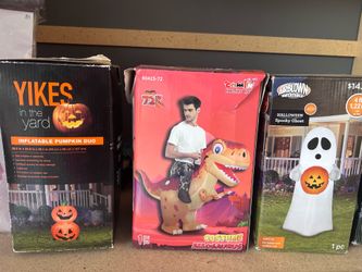 MOVING SALE Halloween blowups and a costume