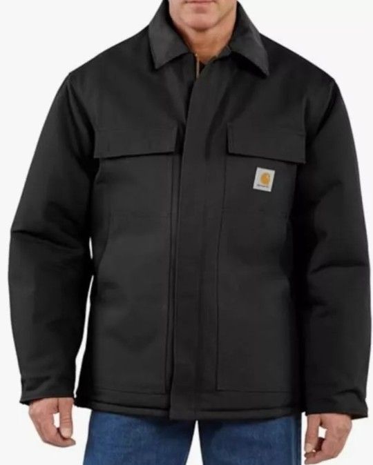 Carhartt Men's Loose Fit Firm Duck Insulated Traditional Coat SIZE 2XL 