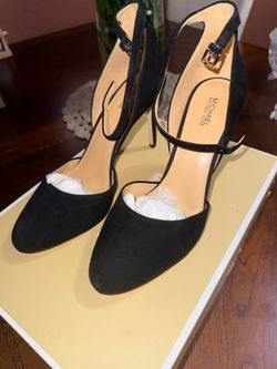 Suede ankle strap  pumps