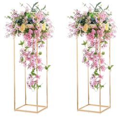 JUST ONE Metal Flower Floor Vase