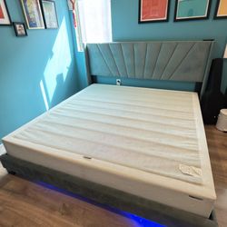 King Size Bed Frame with Box Spring