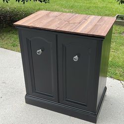 Recycled Vintage Record Player Wine Coffee Bar Cabinet