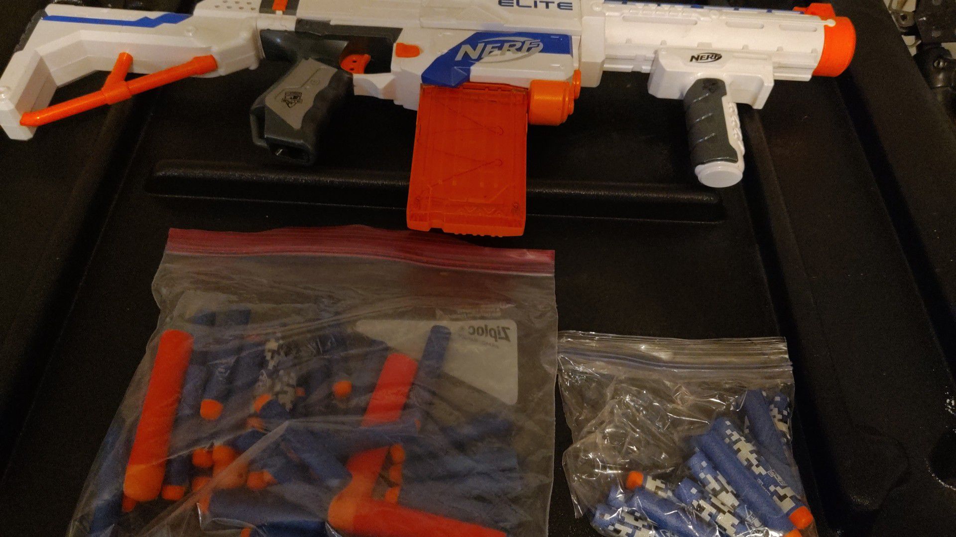 Nerf gun with bullets