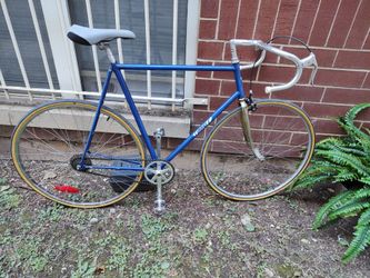 Large frame fast and light single speed road bike w drop bar